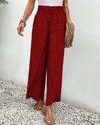 Lucie | Women’s Smocked Waist Palazzo Trousers — TOPNEWPLACE (view 6)