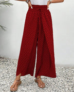 Lucie | Women’s Smocked Waist Palazzo Trousers — TOPNEWPLACE (view 7)