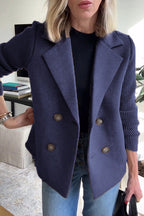 Johanna | Women’s Knit Double Breasted Blazer