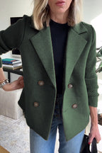 Johanna | Women’s Knit Double Breasted Blazer