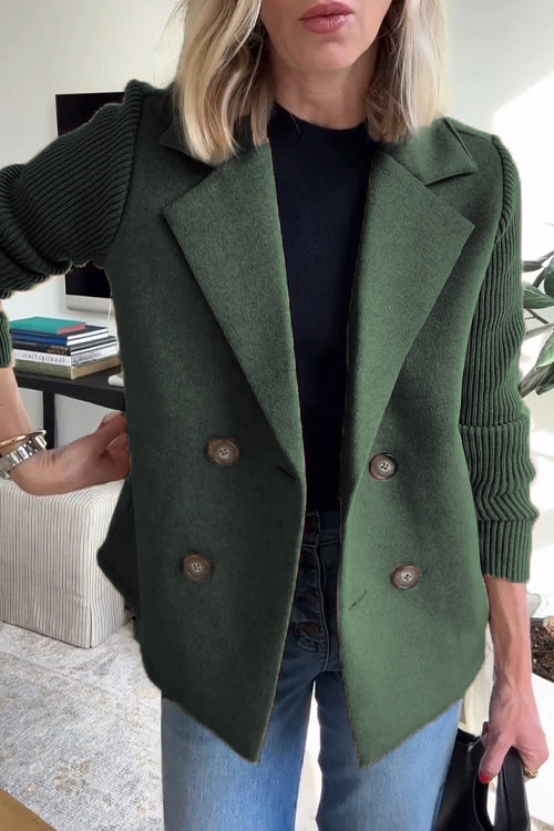 Johanna | Women’s Knit Double Breasted Blazer