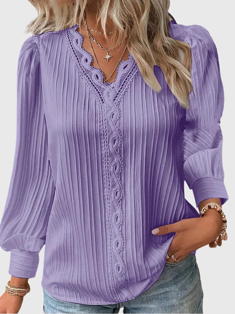 Andrea | Elegant Pullover Blouse — view 5