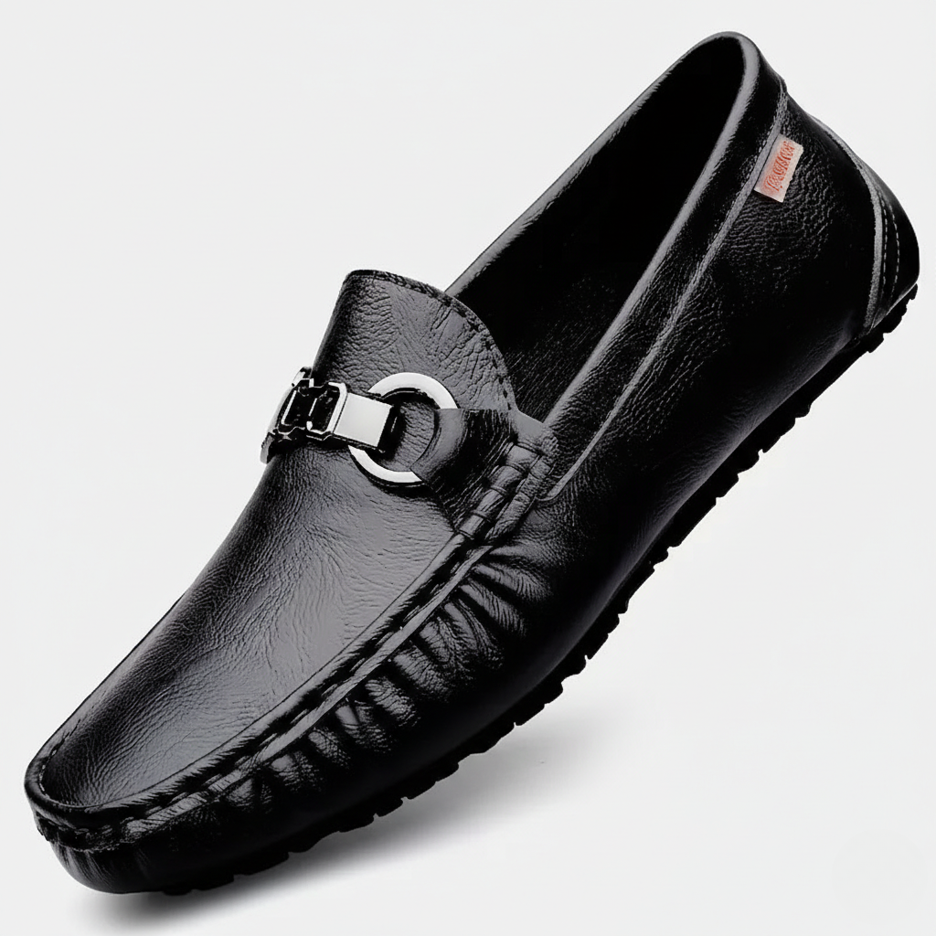 Alessio | Men’s Pebbled Leather Driving Loafer