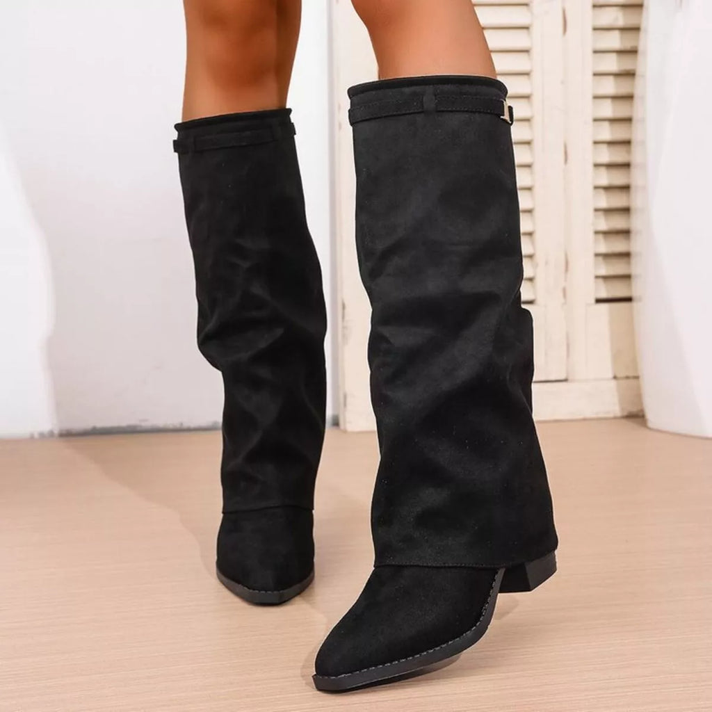 Anya | Women’s Knee High Low Heel Boots