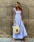 Women's Flutter Sleeve Maxi Dress — view 5