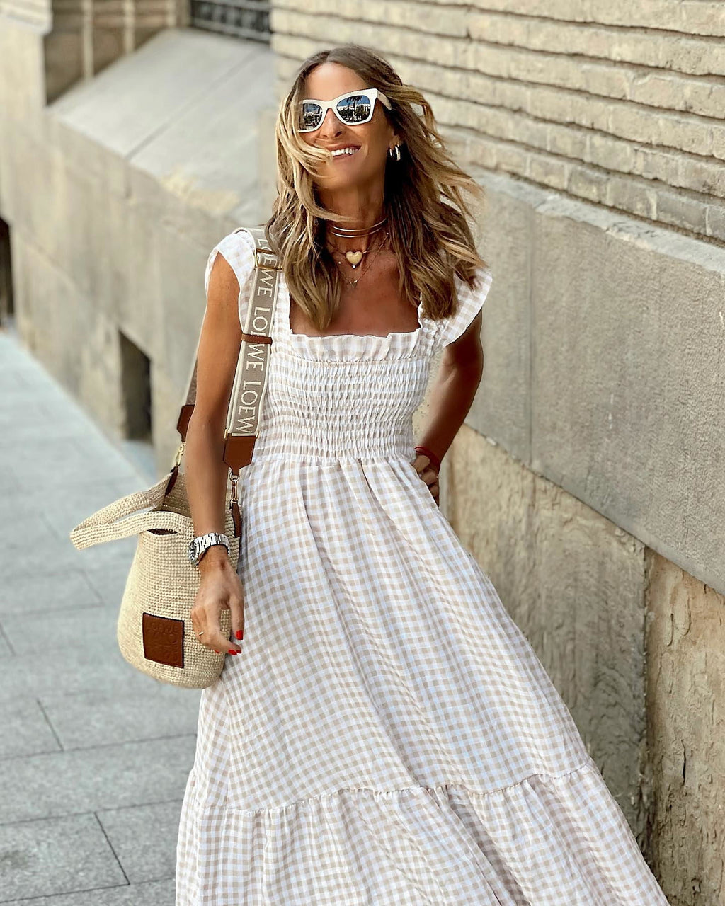 Women's Flutter Sleeve Maxi Dress — view 3