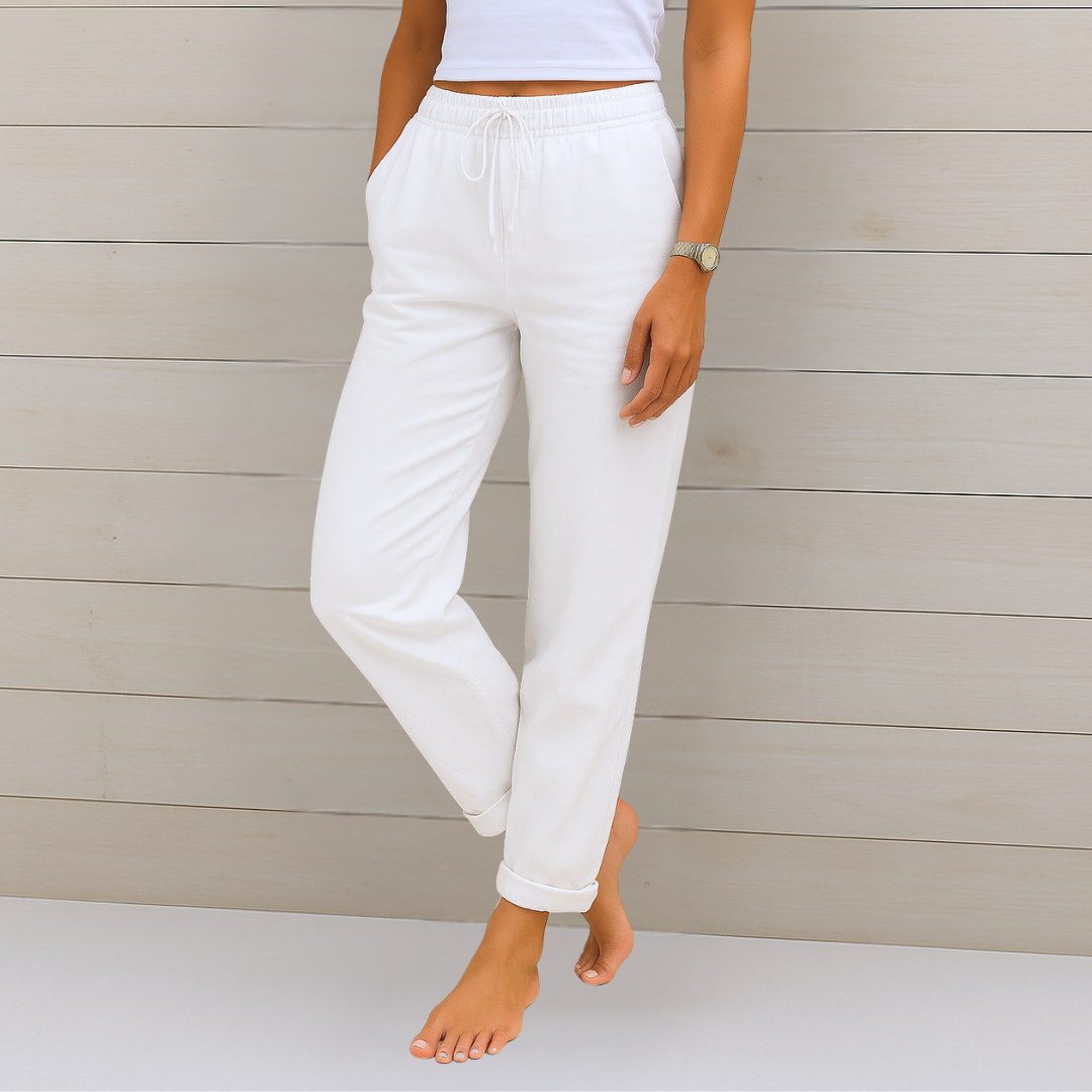Apolline | Women’s Cotton-Linen Daily Lounge Pants — TOPNEWPLACE (view 7)