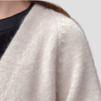Cashmere Cardigan For Women with long open front — view 4