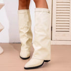 Anya | Women’s Knee High Low Heel Boots