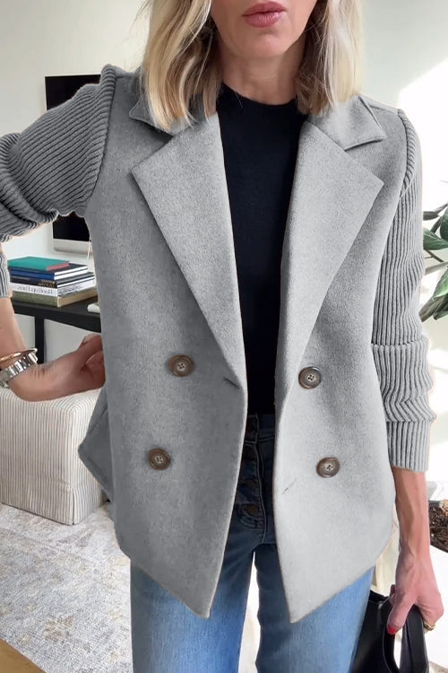 Johanna | Women’s Knit Double Breasted Blazer