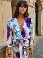 Women’s Printed Wrap Maxi Dress — view 2