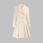 Dami - Classy Double Button Long Sleeve Coat — view 11