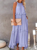Women's Sleeveless Halter Maxi Dress — view 22