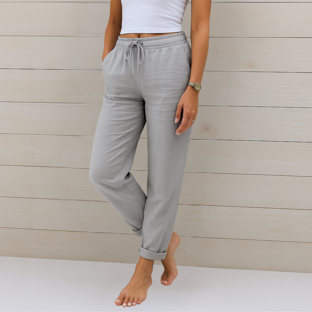 Apolline | Women’s Cotton-Linen Daily Lounge Pants — TOPNEWPLACE (view 4)