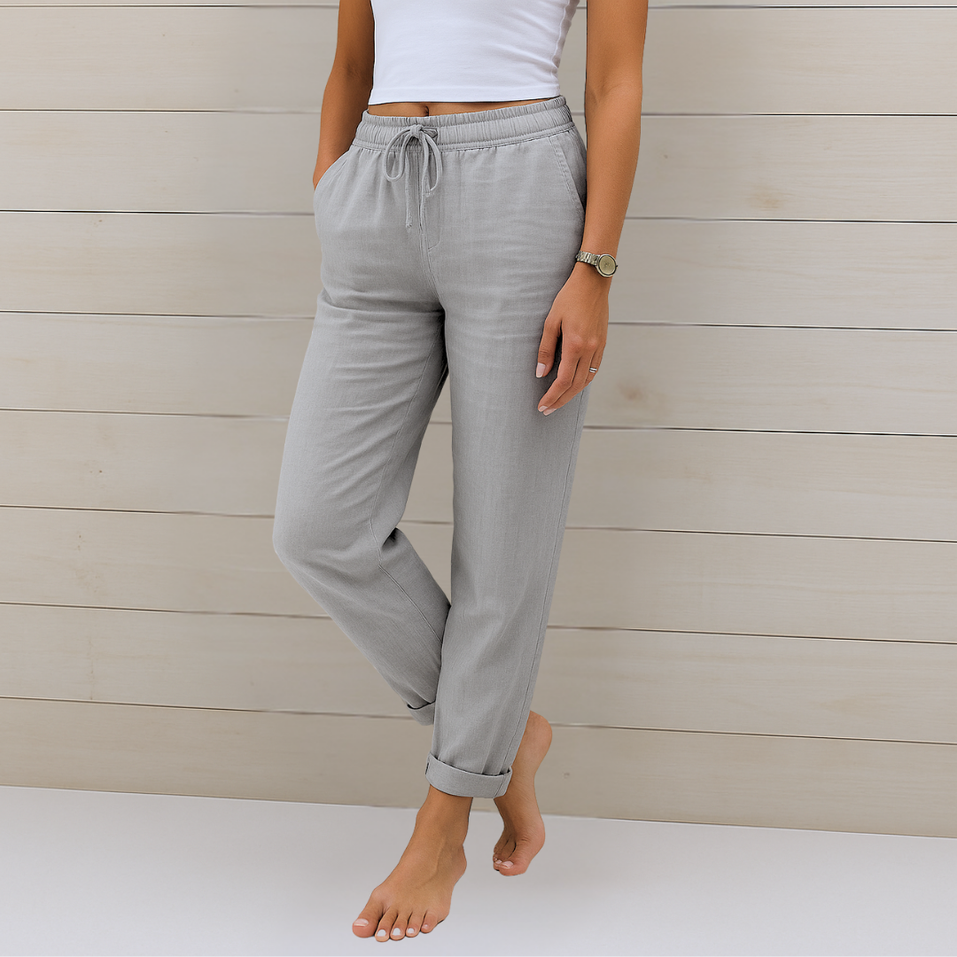 Apolline | Women’s Cotton-Linen Daily Lounge Pants — TOPNEWPLACE (view 4)