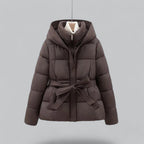 New Winter Jacket Parka Belted Coat — Warm