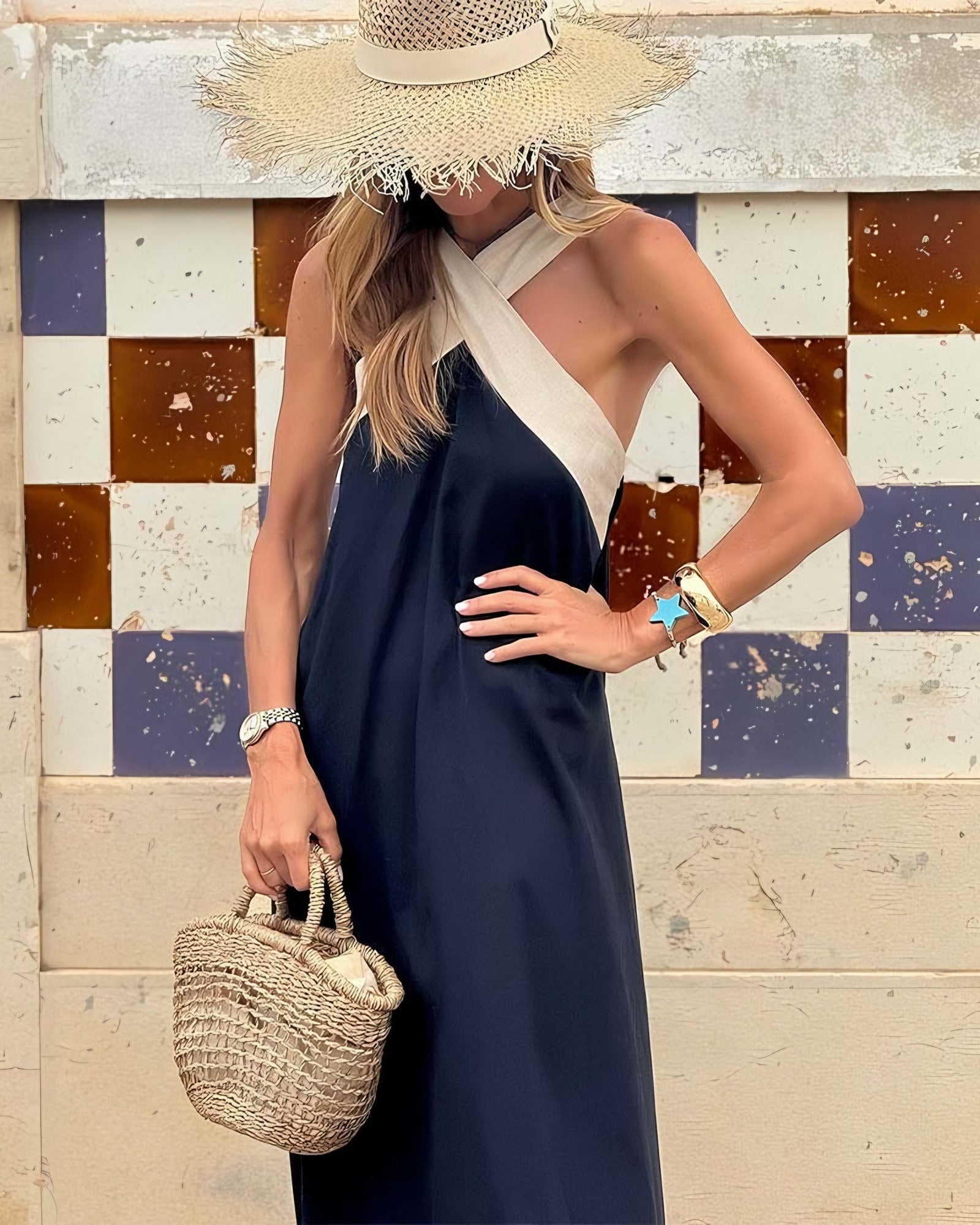 Women's Loose Halter Maxi Dress — view 5