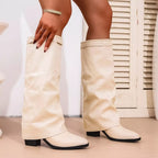 Anya | Women’s Knee High Low Heel Boots