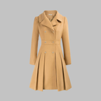 Dami - Classy Double Button Long Sleeve Coat — view 14