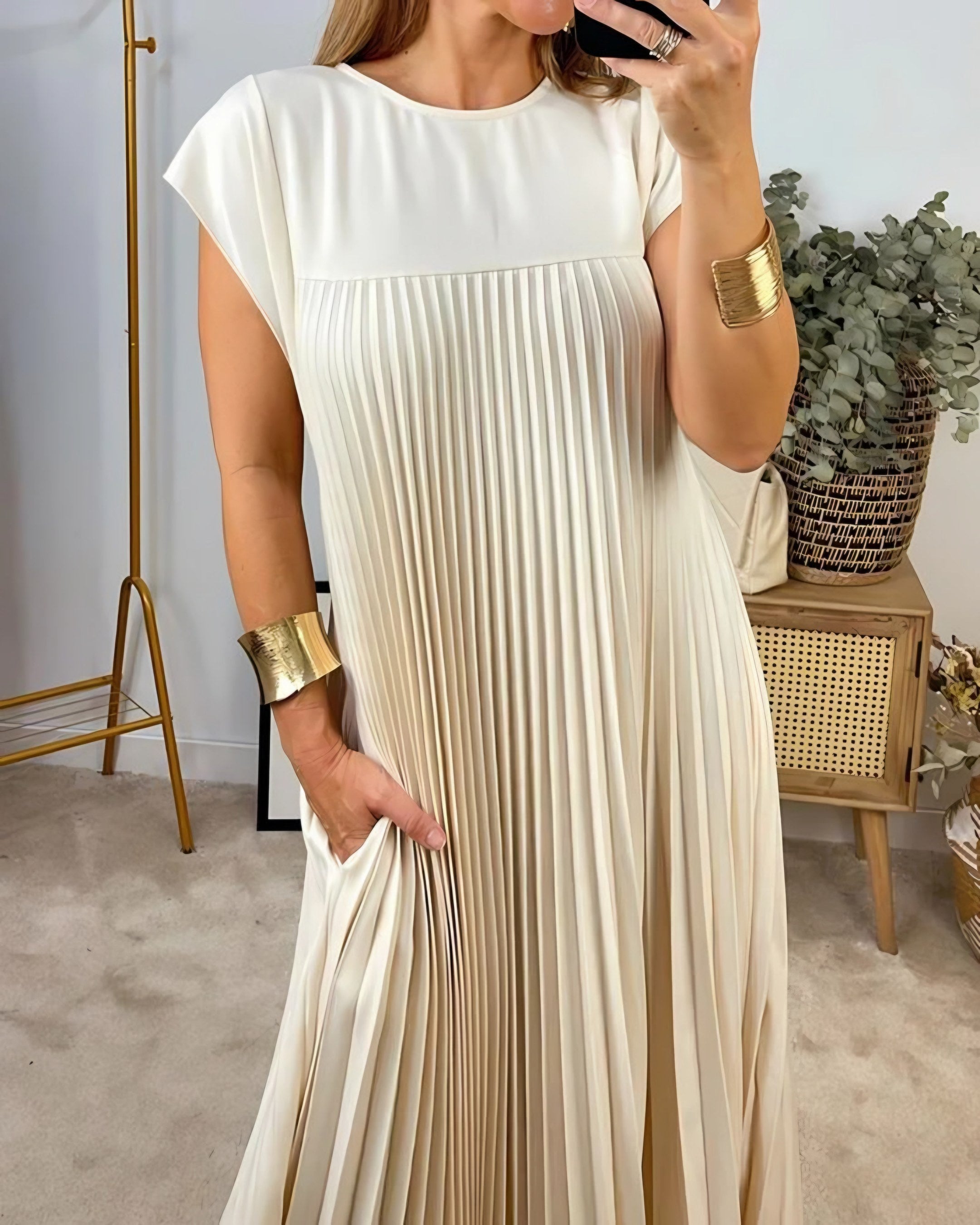Women's Pleated Maxi Dress — view 1