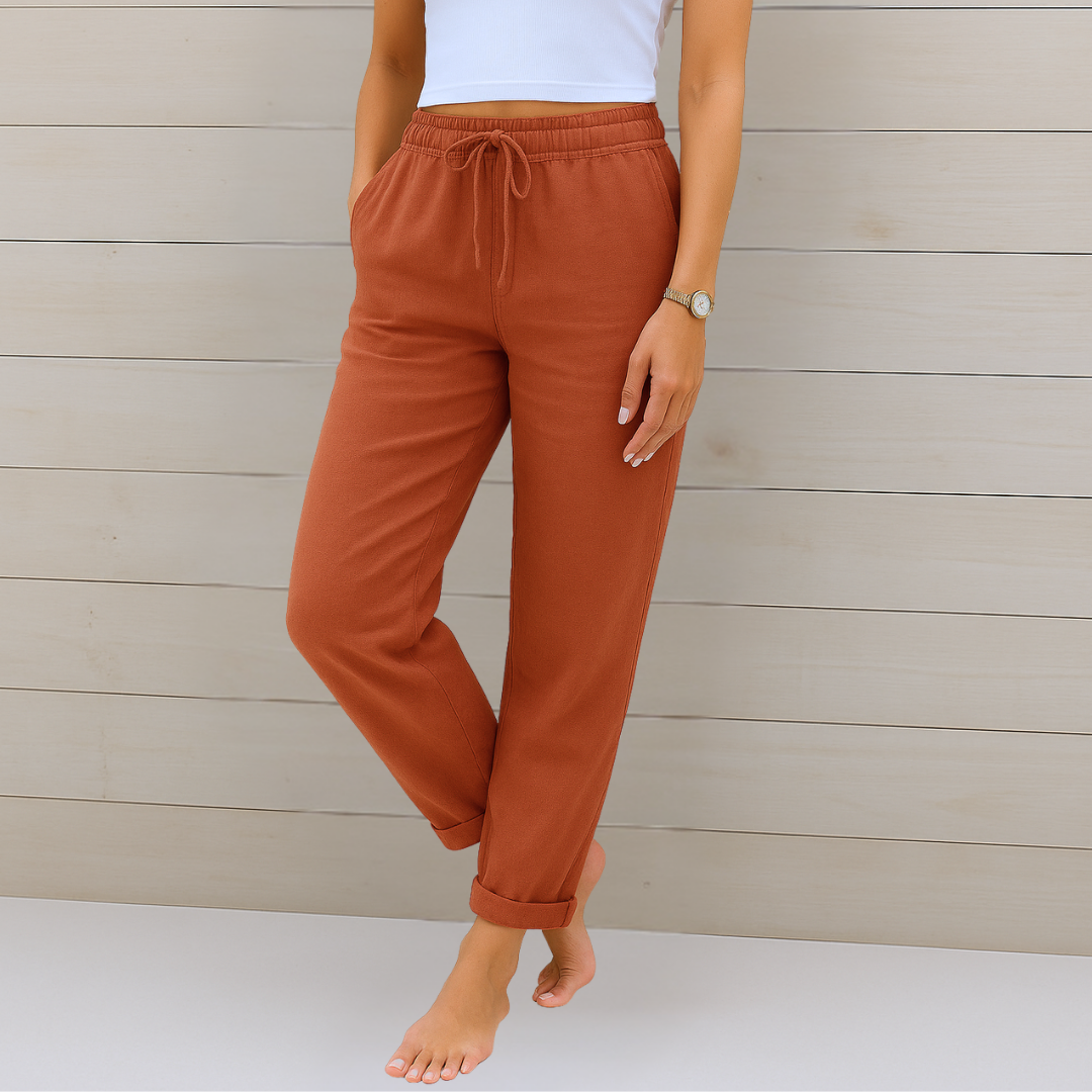 Apolline | Women’s Cotton-Linen Daily Lounge Pants — TOPNEWPLACE (view 6)
