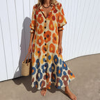 Women's Long Sleeve Shirt Maxi Dress — view 3