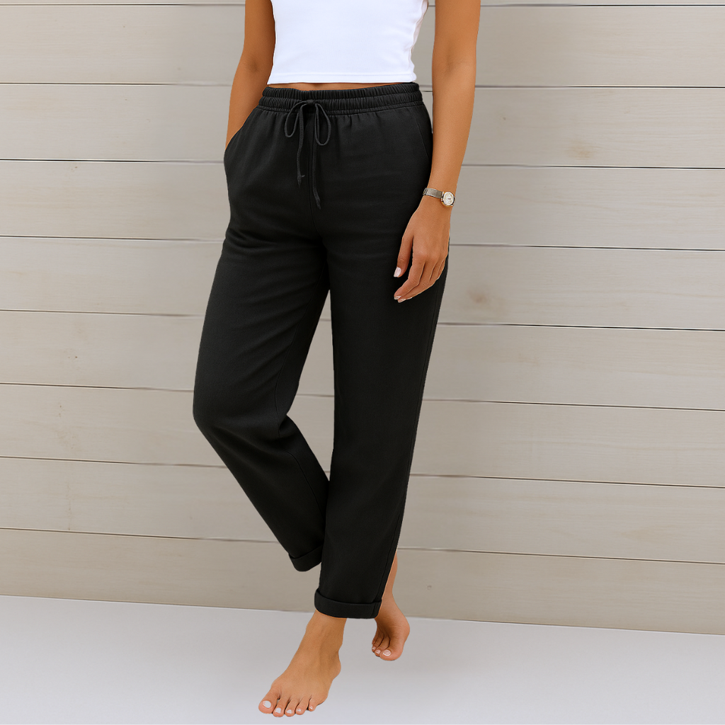 Apolline | Women’s Cotton-Linen Daily Lounge Pants — TOPNEWPLACE (view 5)