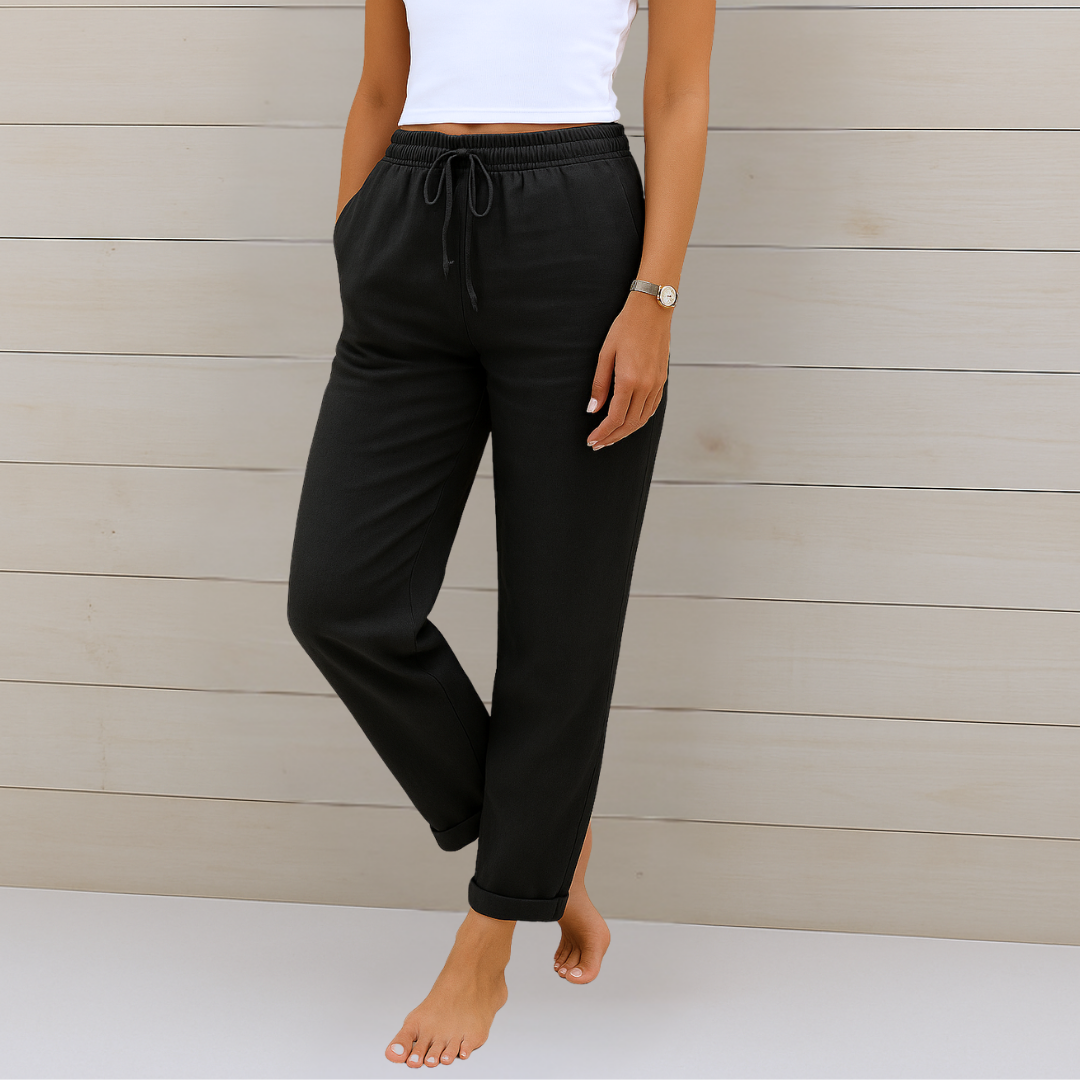 Apolline | Women’s Cotton-Linen Daily Lounge Pants — TOPNEWPLACE (view 5)