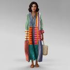 Women's Geometric Caftan Maxi Dress — view 3