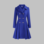 Dami - Classy Double Button Long Sleeve Coat — view 18