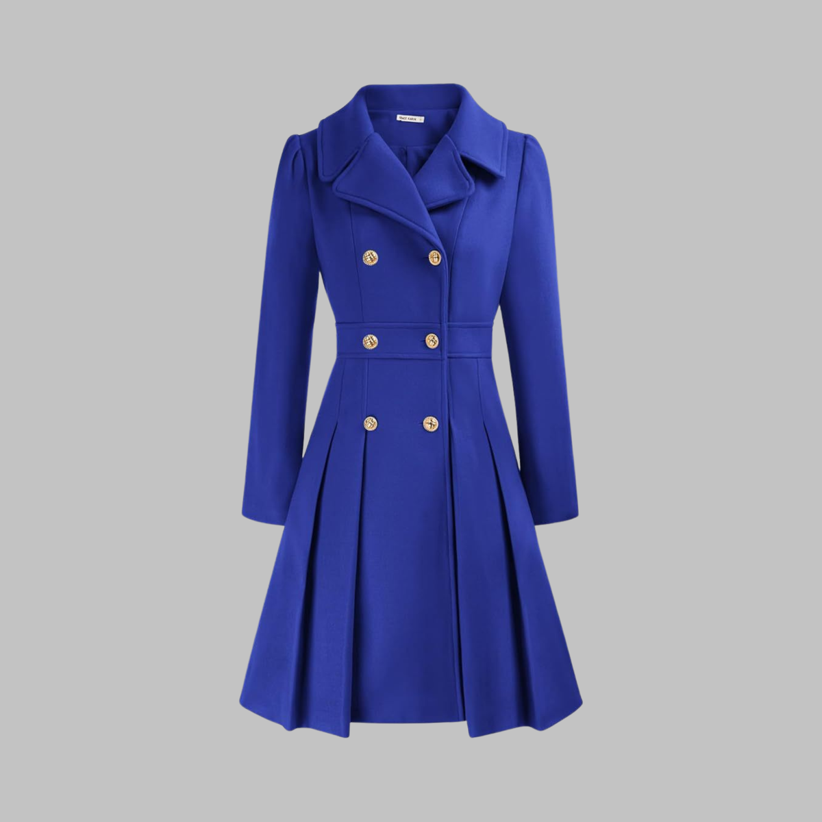Dami - Classy Double Button Long Sleeve Coat — view 18