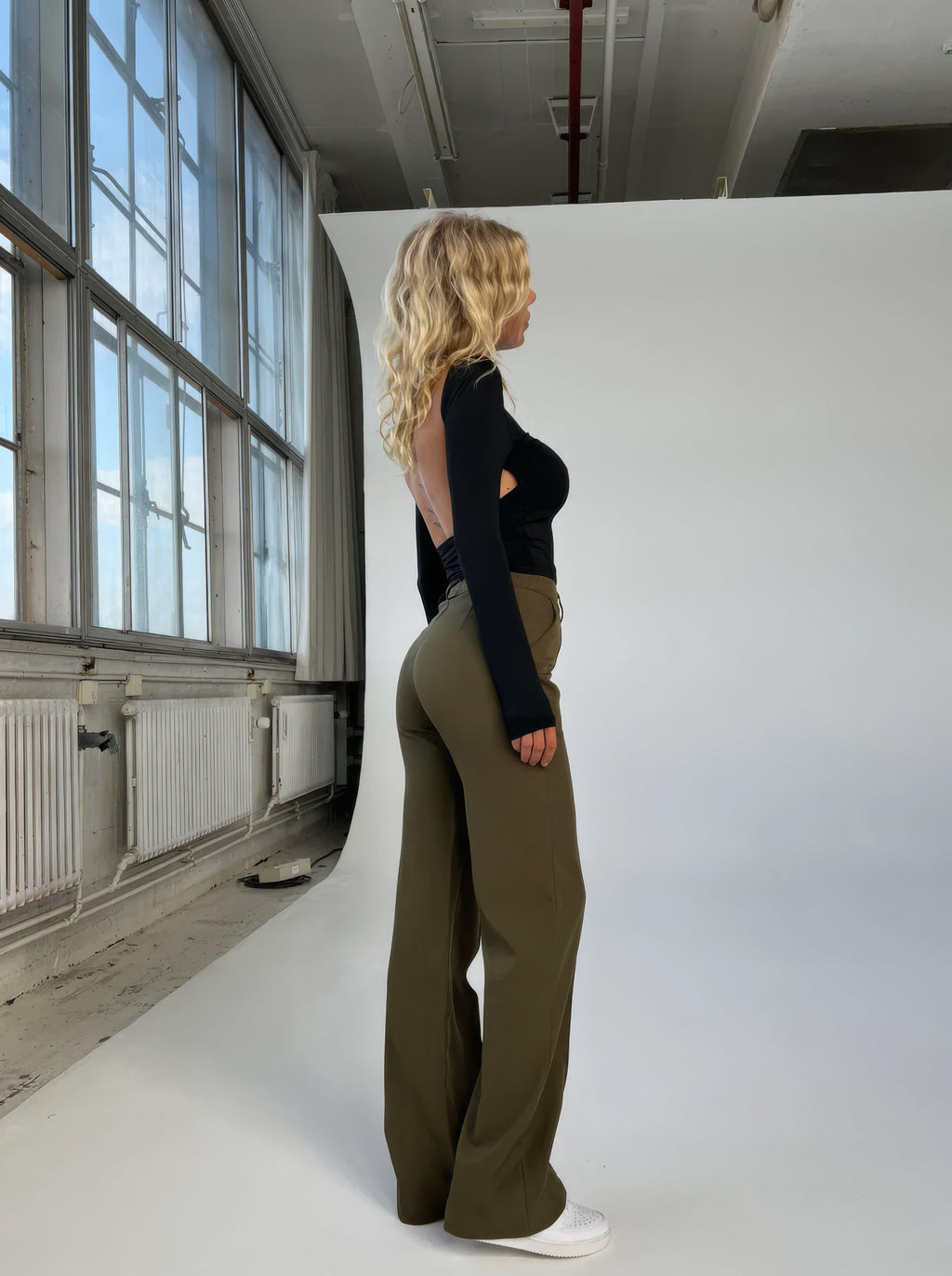 Eloise | Women’s High-Rise Pintuck Flowy Trousers — TOPNEWPLACE (view 5)