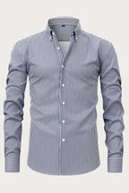 Men's Long Sleeve Striped Shirt — view 5