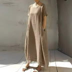 Women's Short Sleeve Caftan Maxi Dress — view 1