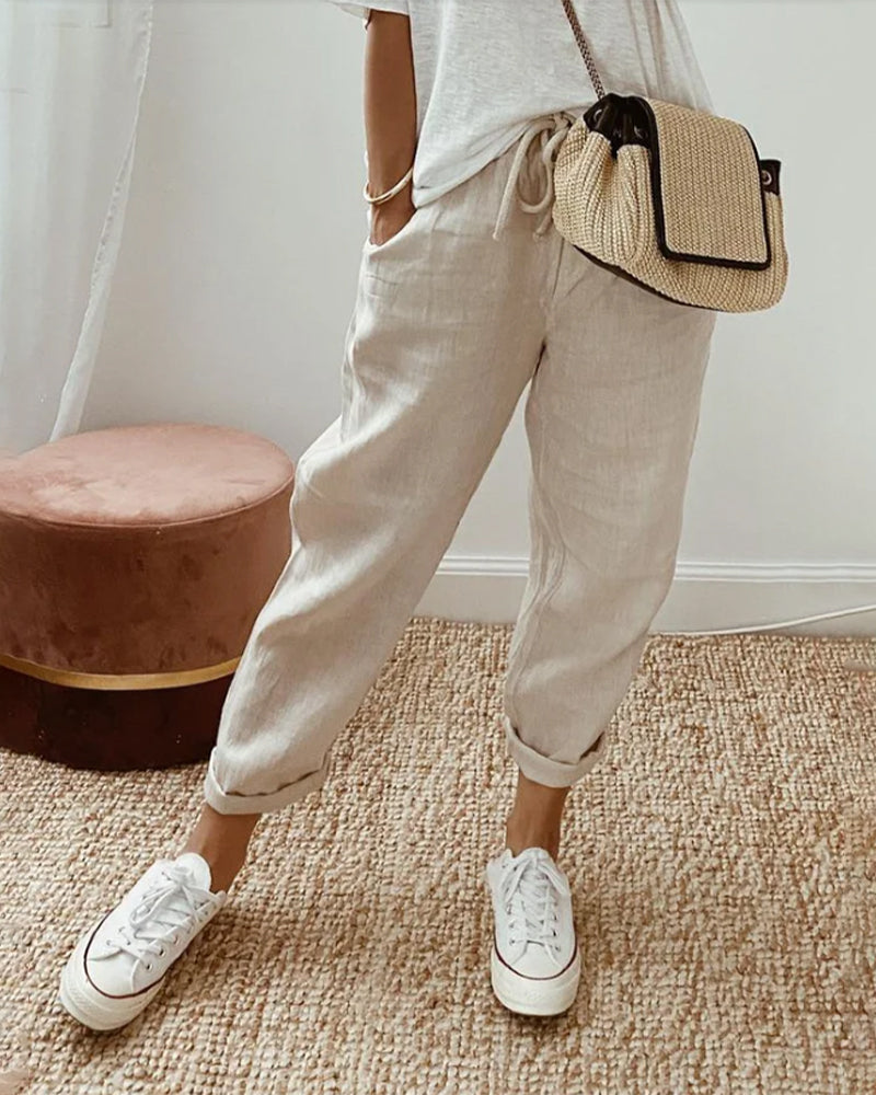 Irina | Women’s Coastal Tapered Lounge Pants — TOPNEWPLACE