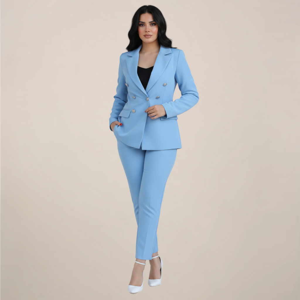 Nova | Women's High-Density Crepe Two-Piece Suit — TOPNEWPLACE