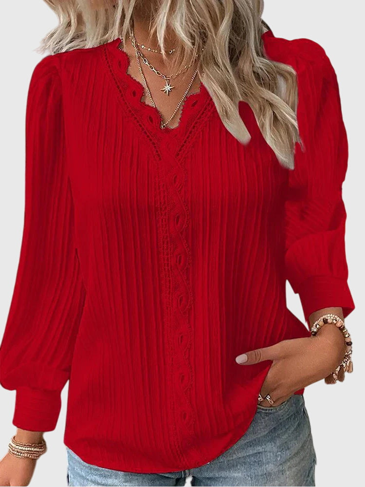Andrea | Elegant Pullover Blouse — view 6