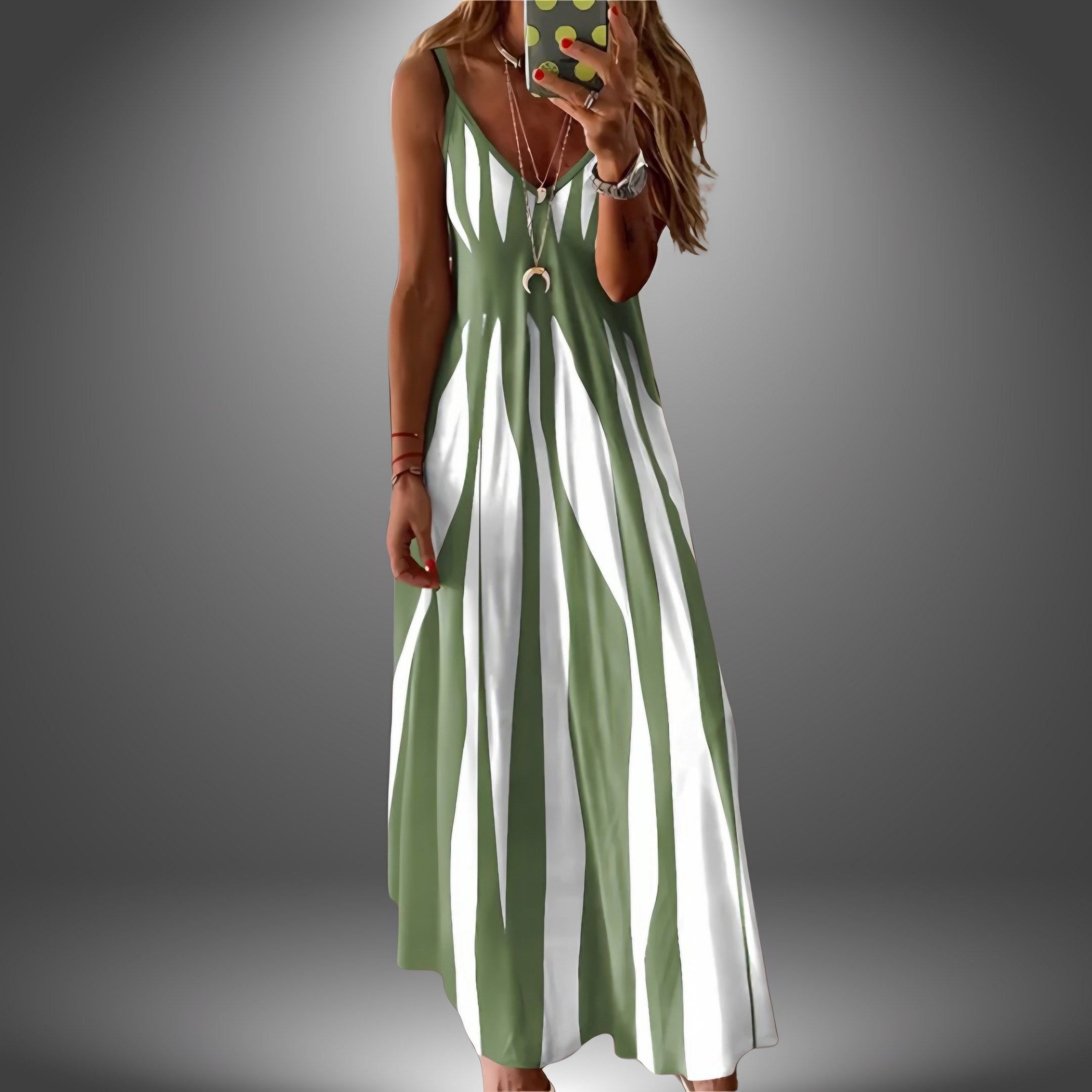 Women's Sleeveless V-Neck Maxi Dress — view 3