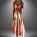 Women's Sleeveless V-Neck Maxi Dress — view 4