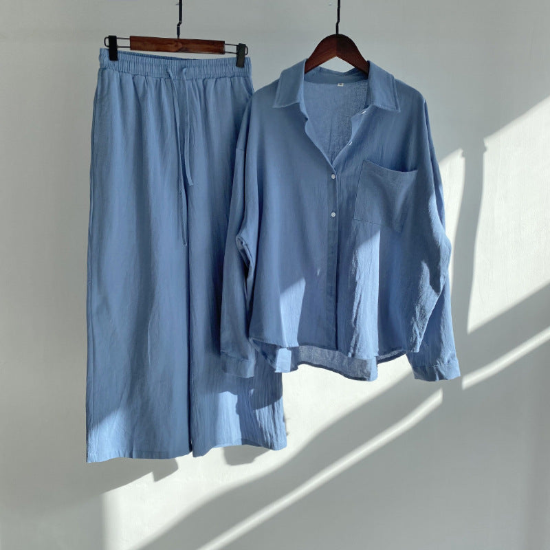 Floriana | Women’s Linen Wide Leg Outfit Set