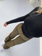 Eloise | Women’s High-Rise Pintuck Flowy Trousers — TOPNEWPLACE (view 6)