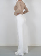 Eloise | Women’s High-Rise Pintuck Flowy Trousers — TOPNEWPLACE (view 4)