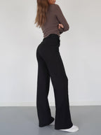 Eloise | Women’s High-Rise Pintuck Flowy Trousers — TOPNEWPLACE (view 2)