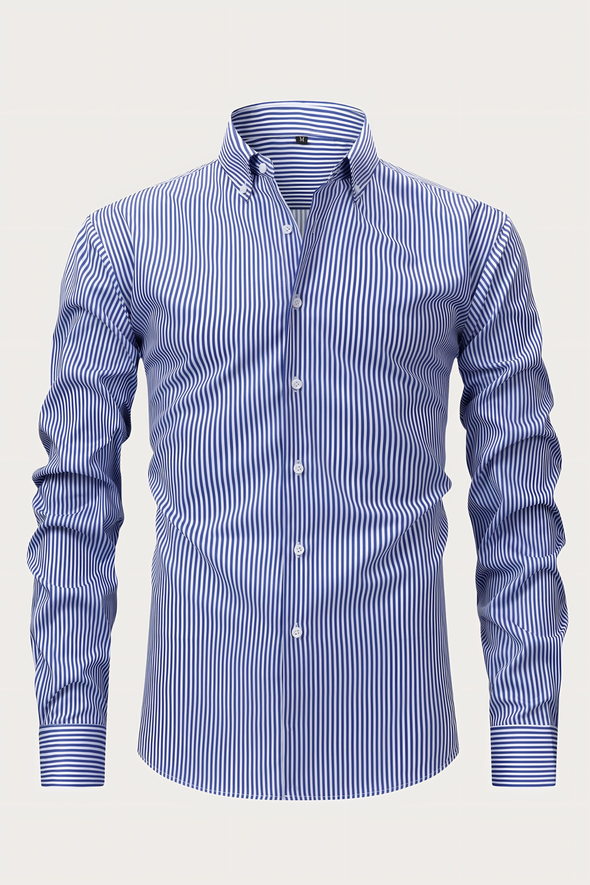 Men's Long Sleeve Striped Shirt — view 6