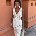 Women's Sleeveless Lace Maxi Dress — view 4