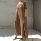 Women's Short Sleeve Caftan Maxi Dress — view 2