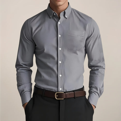 Men's Long Sleeve Button-Down Shirt — view 2