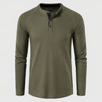 Men's Knit Long Sleeve Henley — view 5