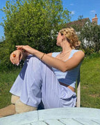 Belle | Women’s Pinstripe Pajama-Style Trousers — TOPNEWPLACE (view 4)
