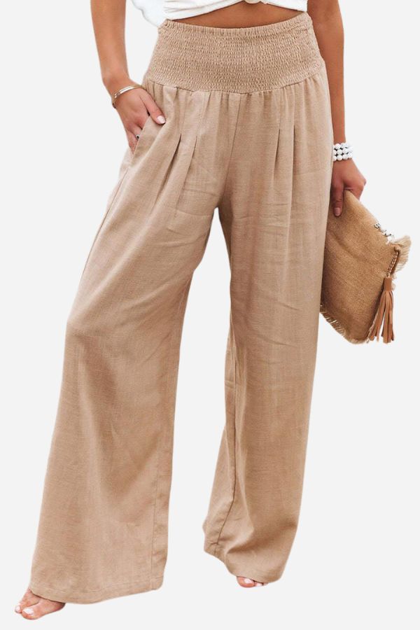 Bethany | Women's Flowy Palazzo Trousers — TOPNEWPLACE (view 2)